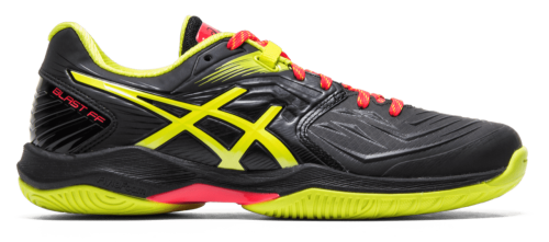 Asics Women's Gel-Blast FCourt Shoes In Black/Sour Yuzu