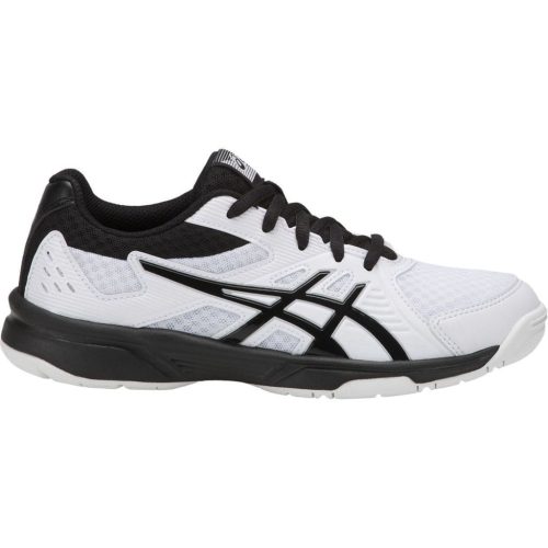 Asics Upcourt Kid's Tennis Shoes in White/Black - Indoor Court Shoes - Asics - ATR Sports