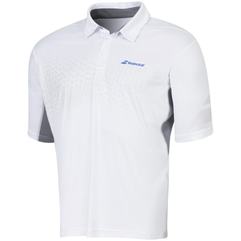 Babolat Boy Performance Polo Shirts White 1